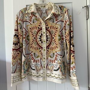 RACHEL ZOE scarf blouse